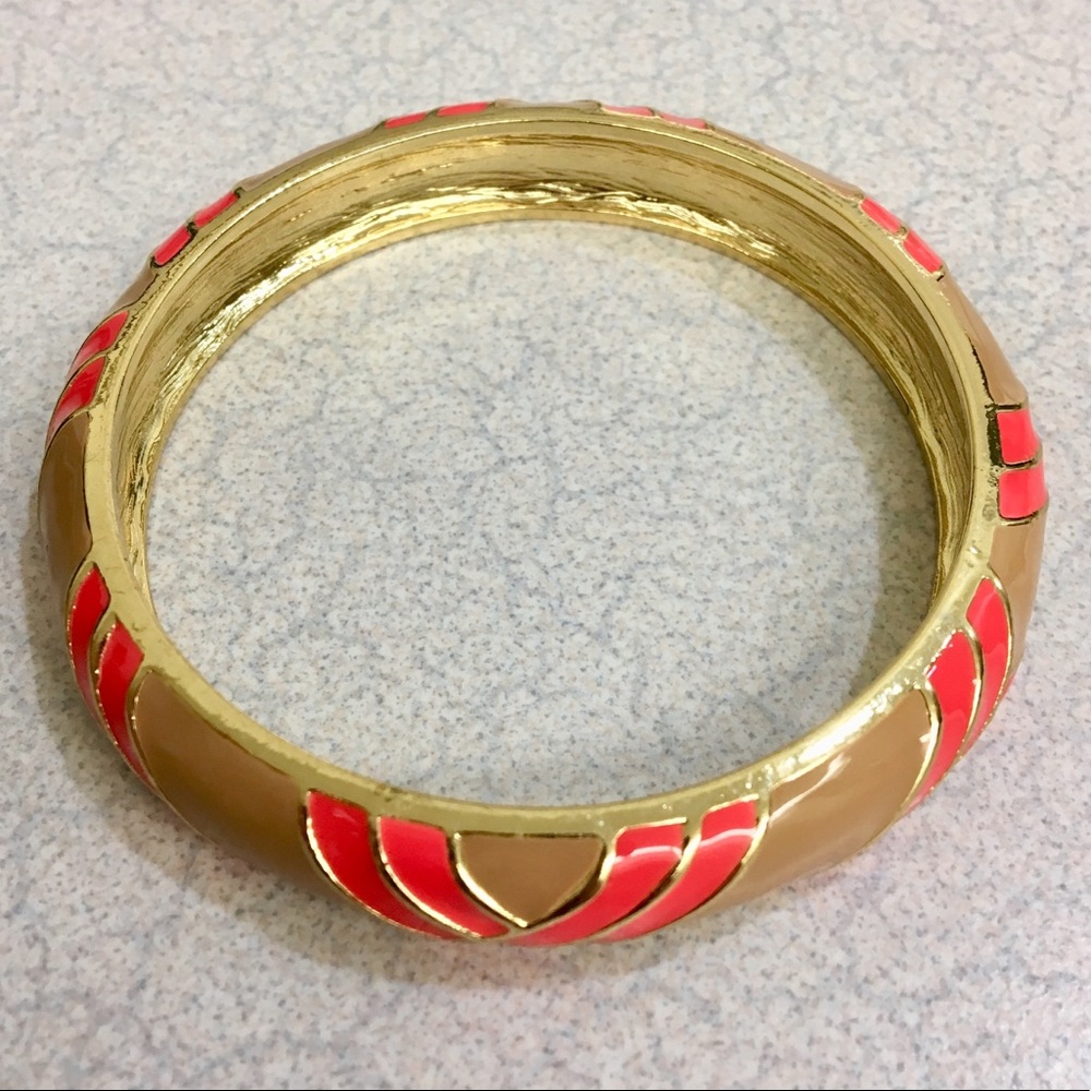 Amazing J Crew gold and enamel bangle!